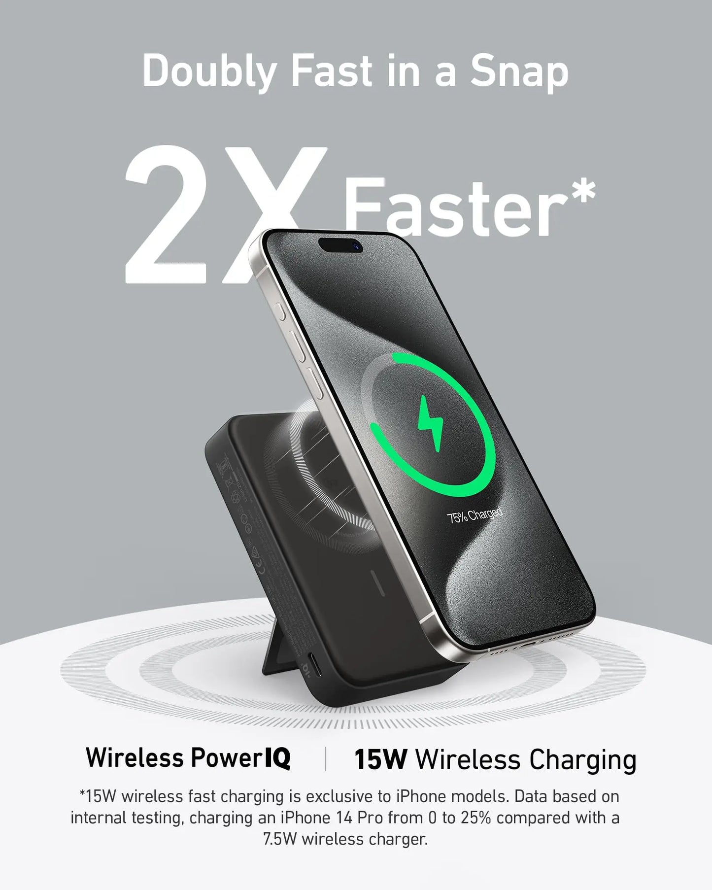 Portable Wireless Power Bank 30W – Two-Way Fast Charge with LED Screen