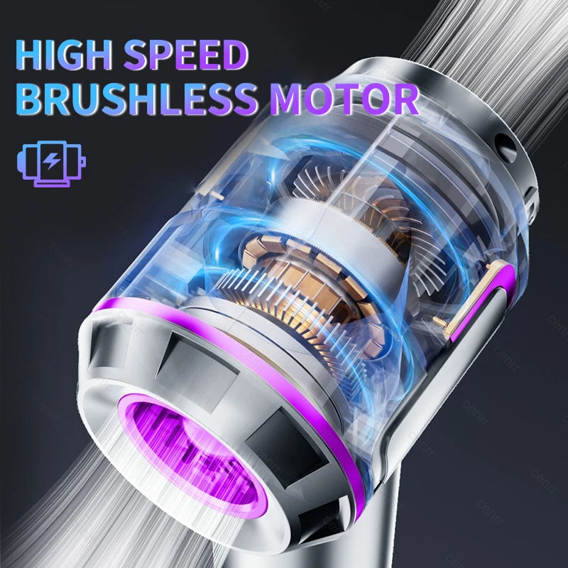 CENRR Pro Max Portable Car Vacuum Cleaner – High-Power Cordless Vehicle & Home Cleaner