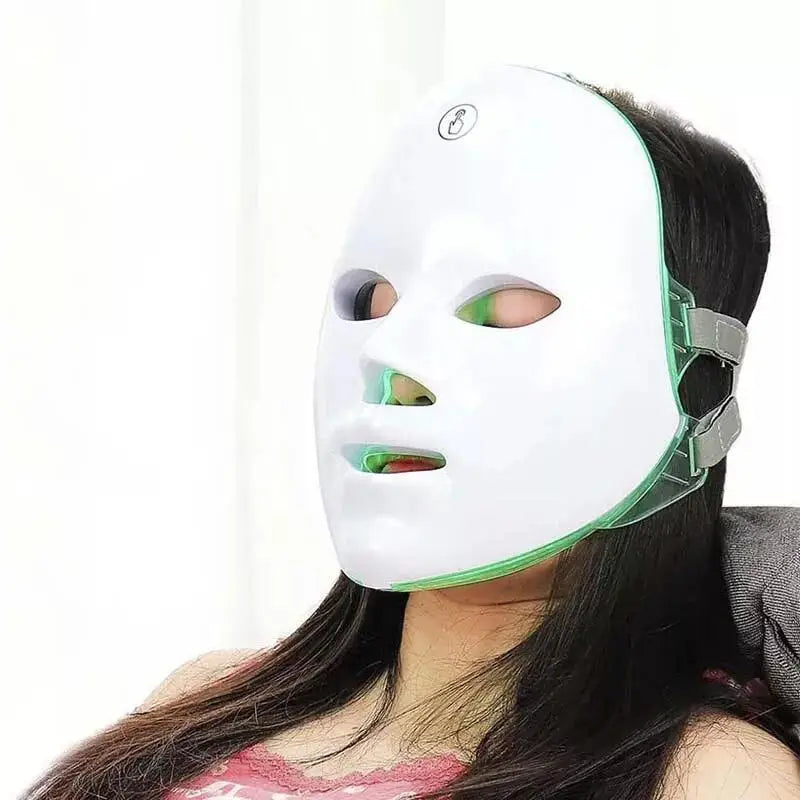 VamsLuna Wireless LED Face Mask – 7-Color Photon Therapy for Wrinkles & Brightening