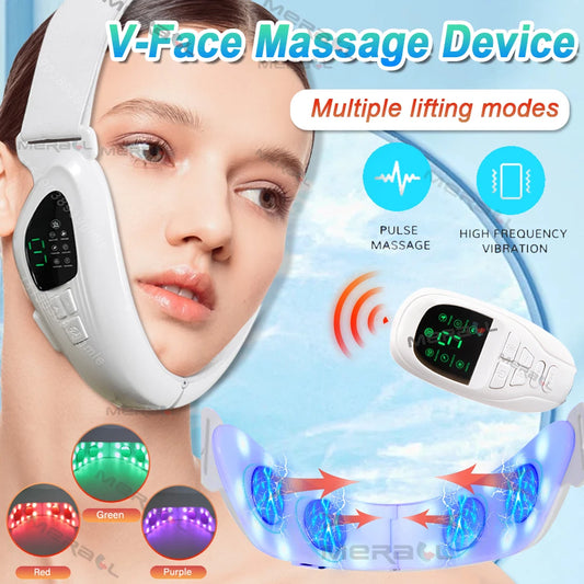 MERALL V Face Facial Lifting Device – Electric Chin & Jawline Sculpting Massager