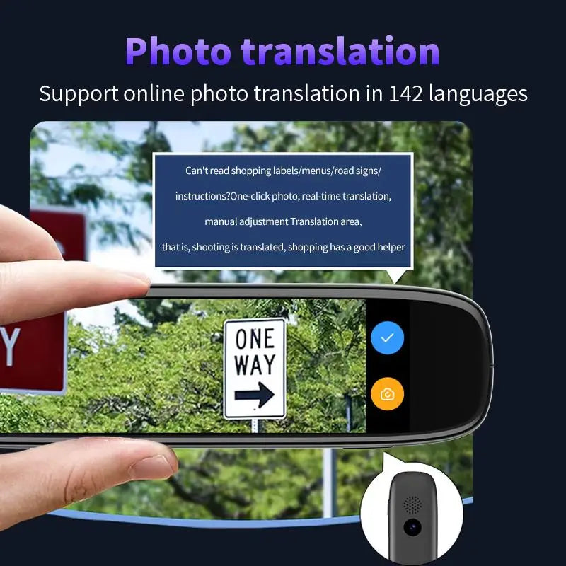 S65 Pro Portable Voice Translation Device | Real-Time Multilingual Translator