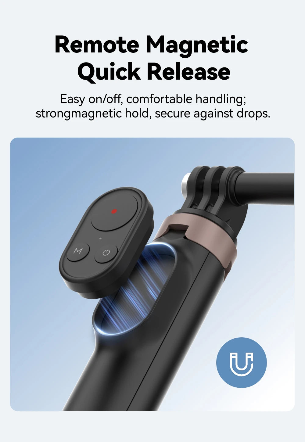 Long-Range 80m Remote Selfie Stick Tripod for Action Cameras & Phones