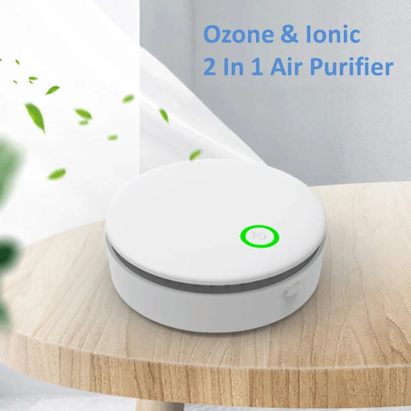 ENERFER Portable Ozone Air Purifier – Negative Ion Deodorizer for Pet & Bathroom Odors
