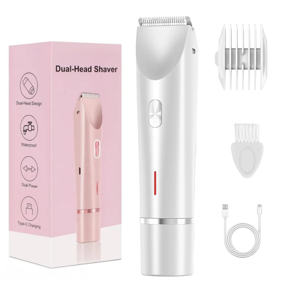 XMSJ Women’s Electric Razor – Wet & Dry Rechargeable Bikini, Legs & Face Shaver