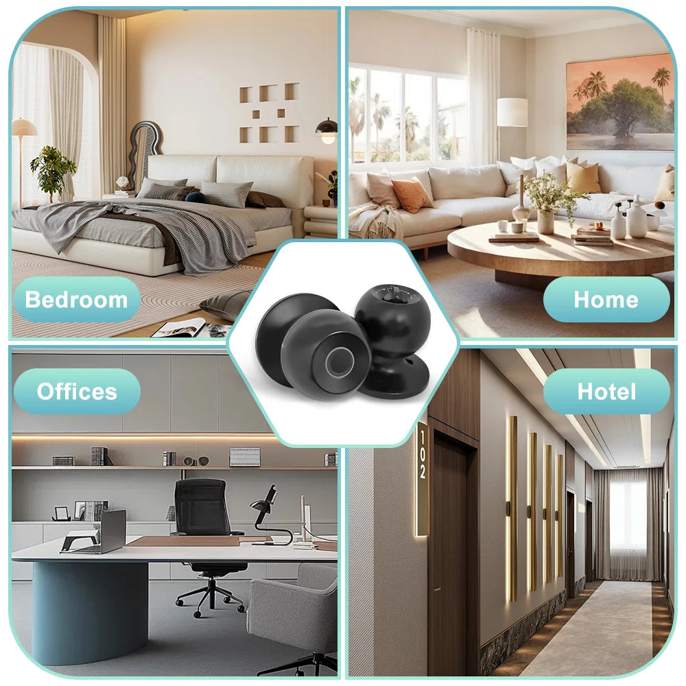 Tuya Smart Fingerprint Door Lock with Bluetooth App Control – Keyless Smart Lock