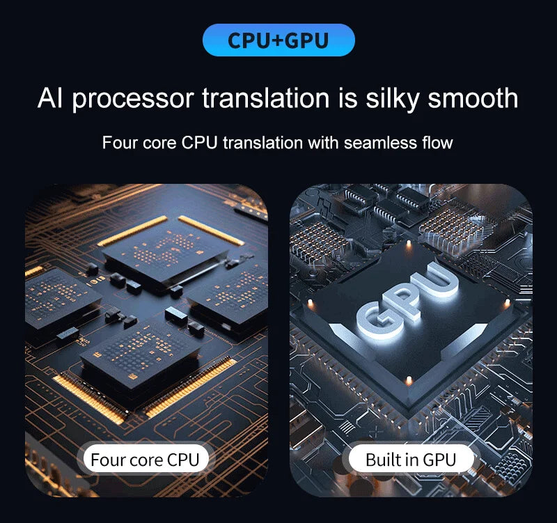 ESTG S25 Pro AI Voice Translator – Portable Real-Time Language Translation Device with Screen