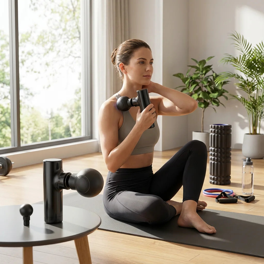 Electric Mini Fascia Massage Gun – Portable Vibrating Muscle Relaxation Tool