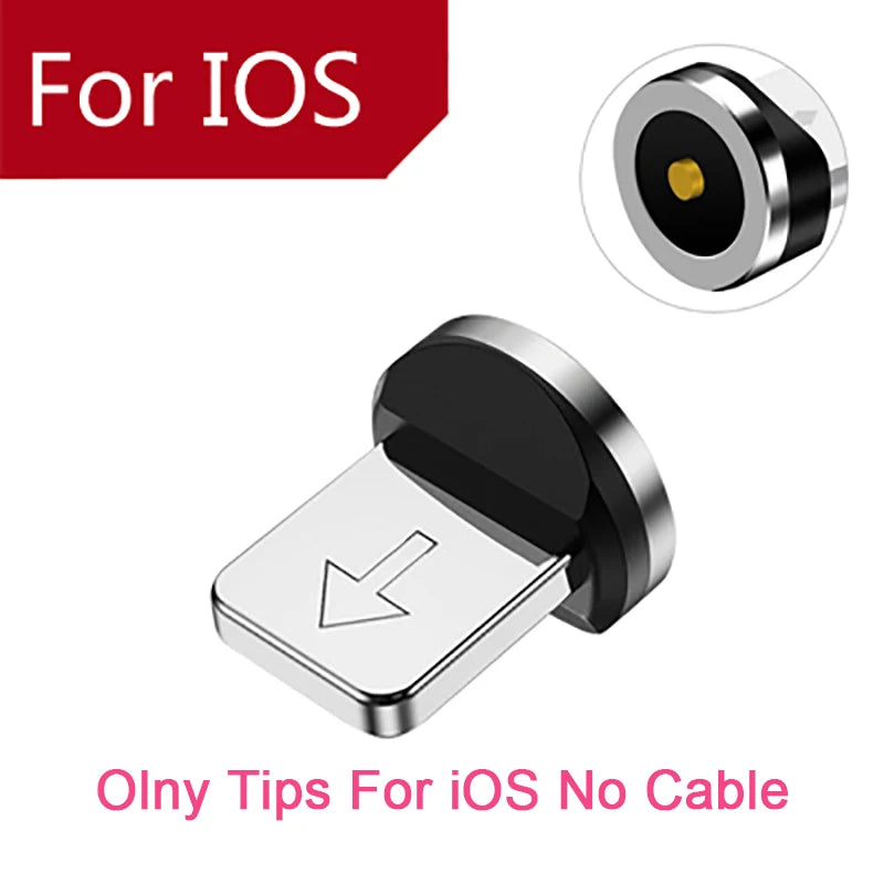 540° Rotating Magnetic Charging Cable | 3-in-1 USB-A to Type-C / Micro USB / Lightning