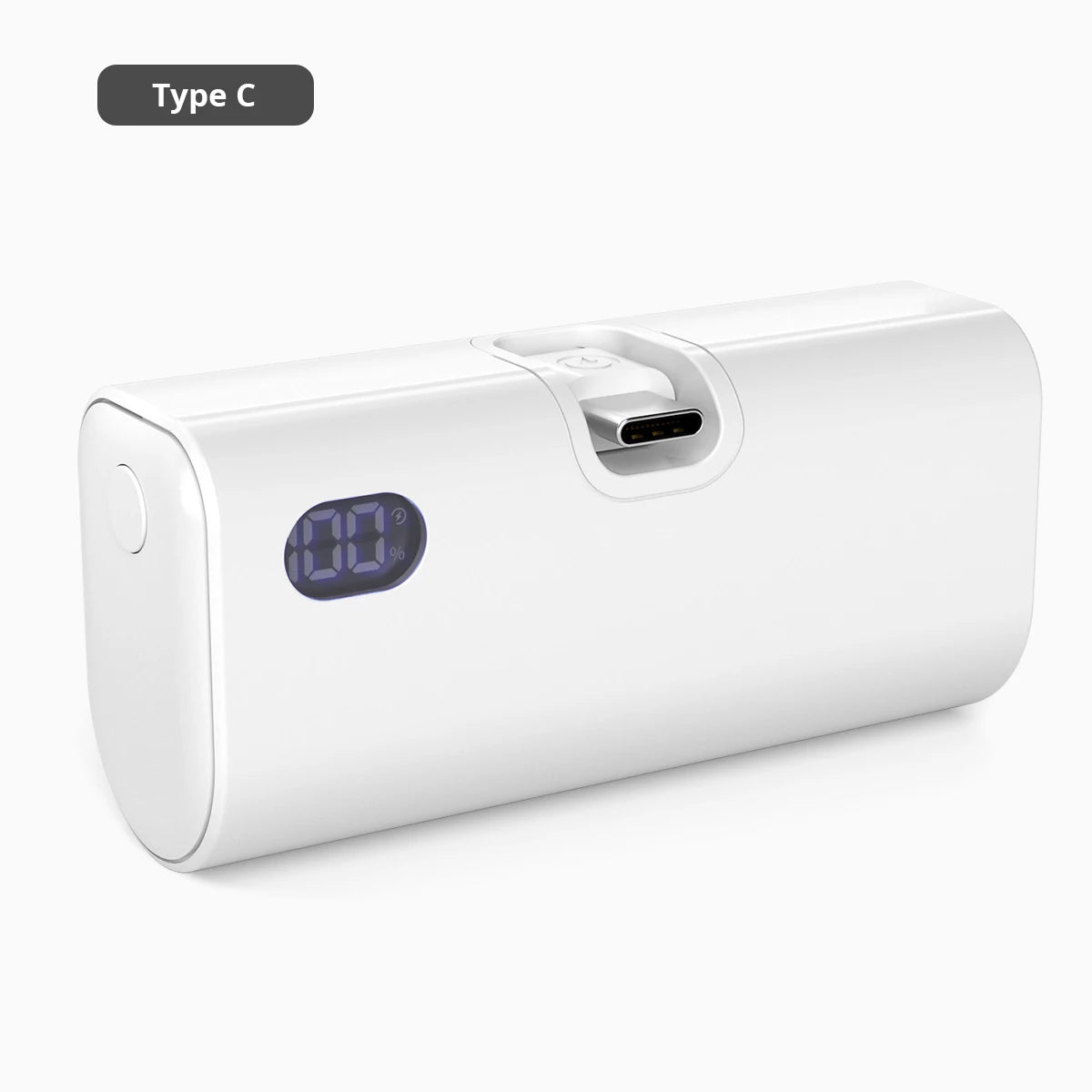Pocket Power Bank 5000mAh – 22W PD Fast Charge with Foldable Plug