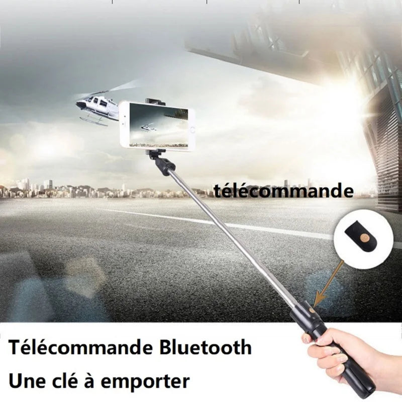 Mini Selfie Stick Tripod with Bluetooth Remote for iPhone & Android (K07)