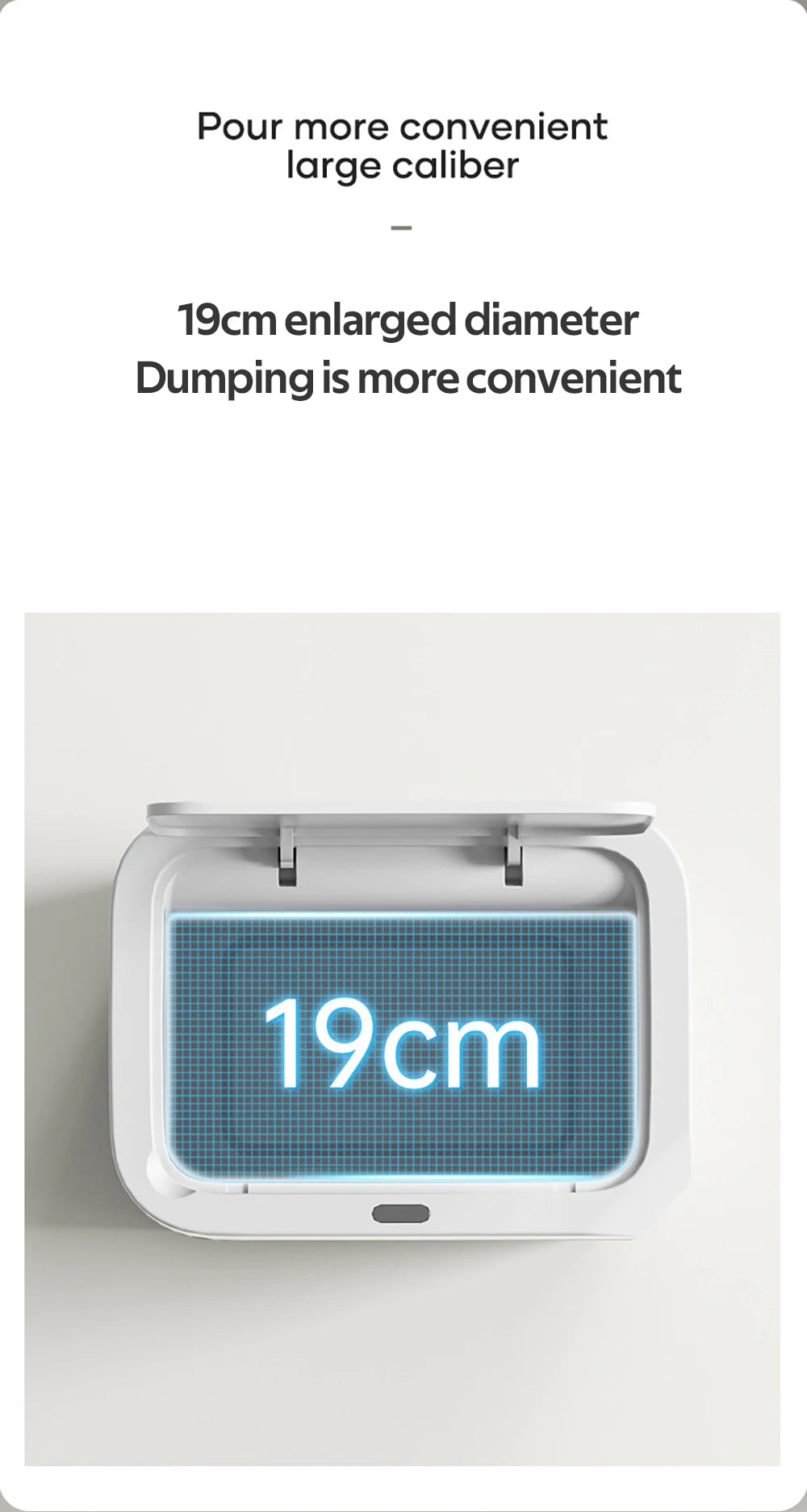 Smart Sensor Trash Can – Dual Induction Wave & Knee Open Bin (12L / 16L)