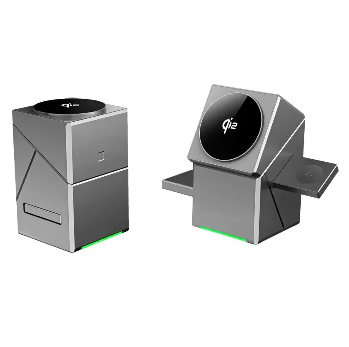15W Qi2 Magnetic Wireless Charging Station for iPhone, Apple Watch & AirPods
