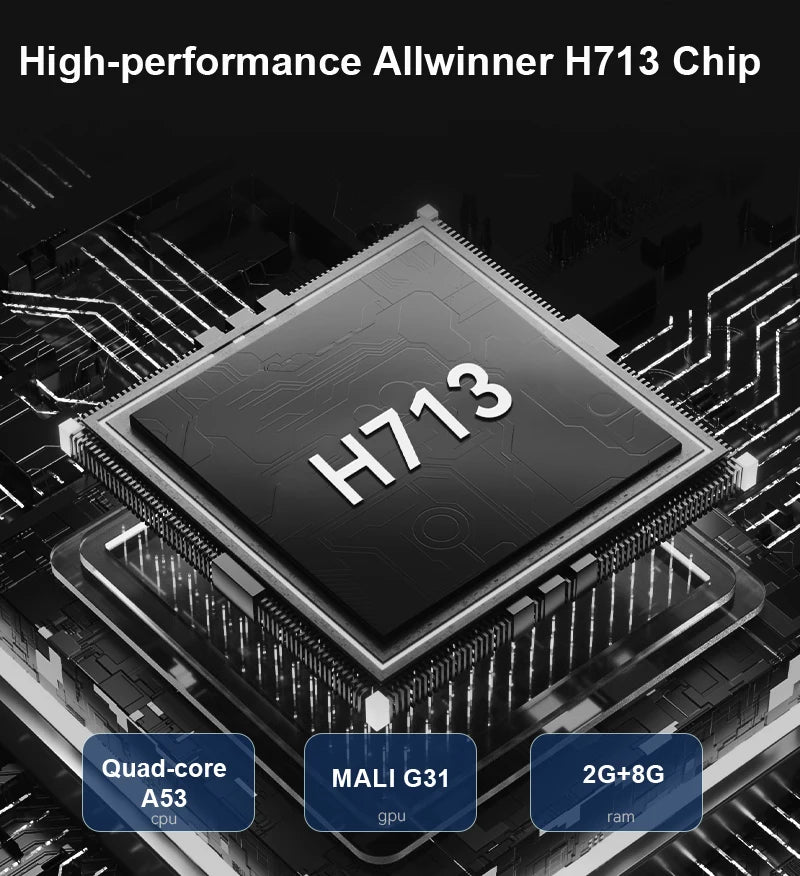 Mini Android Projector – 600 ANSI Brightness, Auto Keystone, Built-In Speaker