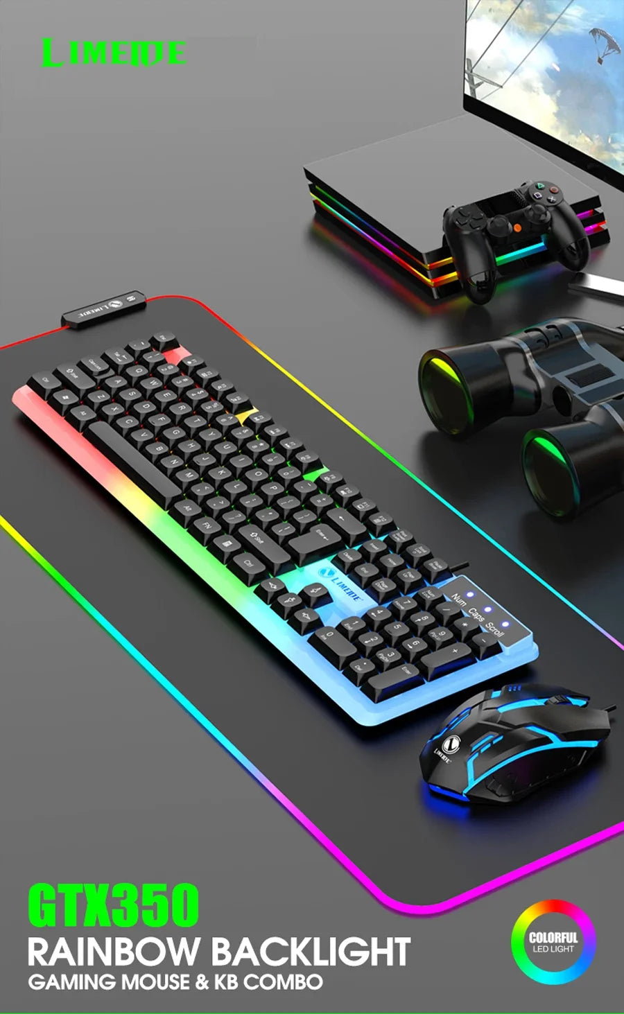 Full-Size 104 Keys Wired Keyboard – Splash-Proof USB Keyboard for PC & Office
