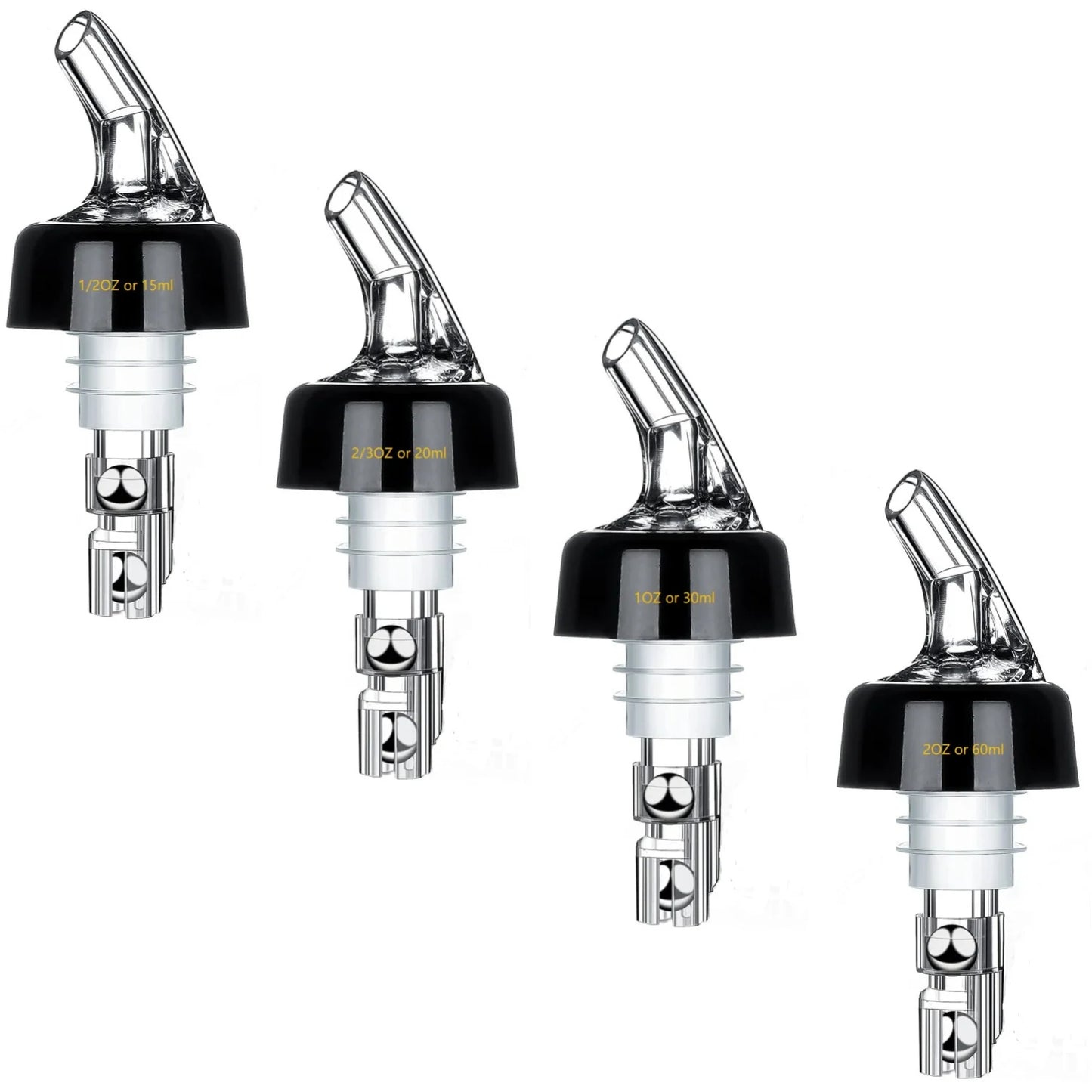 Viski Automatic Measure Liquor Pourer – Spill-Free Bottle Pourer & Wine Stopper