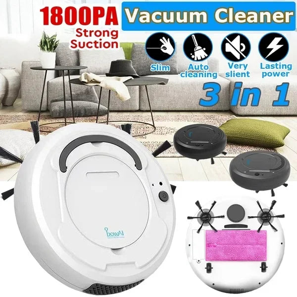 BOWAI Automatic Robot Vacuum Cleaner – Smart Dry & Wet Sweeping Robot for Home Floors