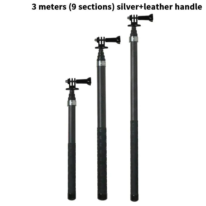 Lightweight Carbon Fiber Extension Rod for Cameras, GoPro & Smartphones
