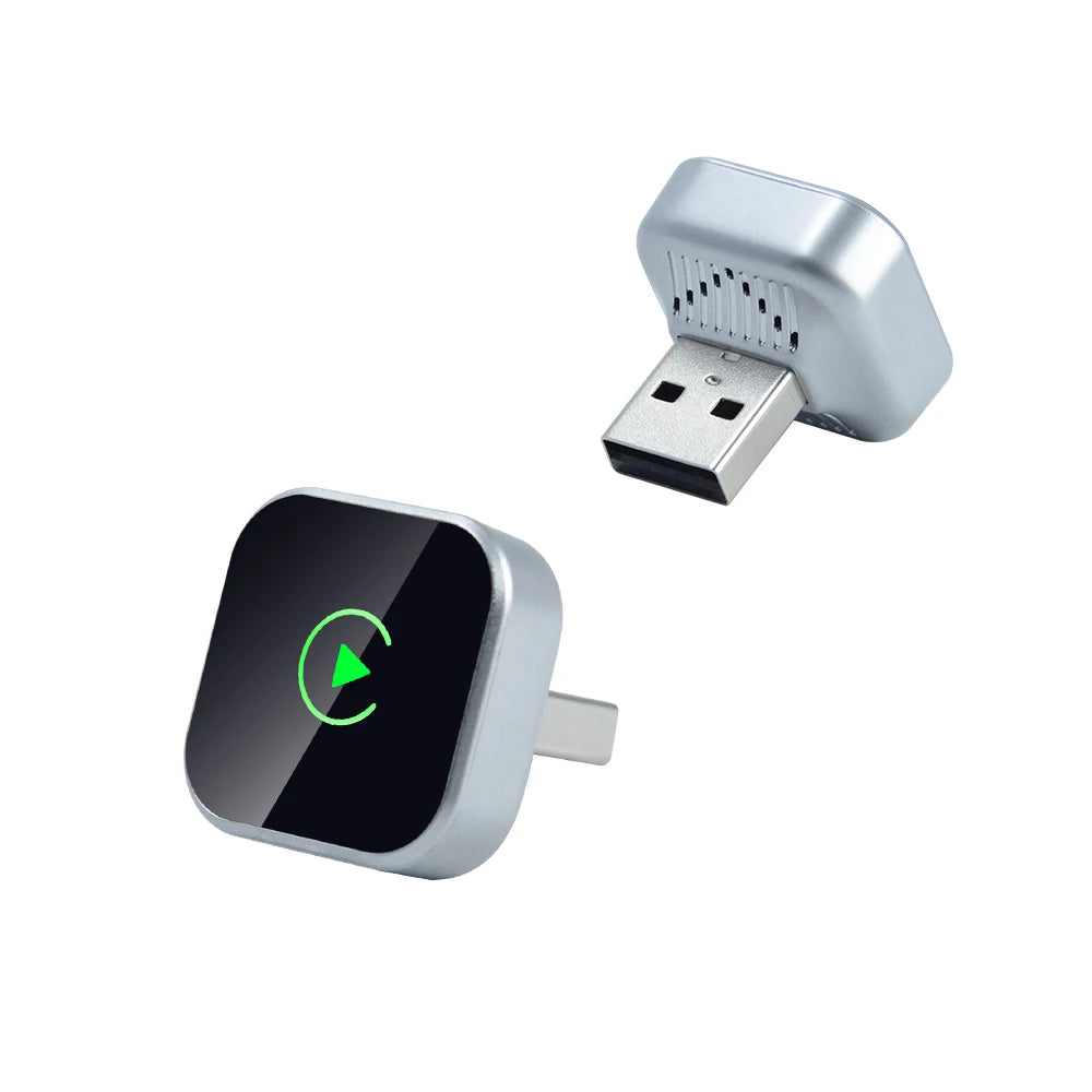 EKIY Wireless CarPlay & Android Auto Adapter – 2-in-1 Wired-to-Wireless USB Smart Dongle with OTA Updates