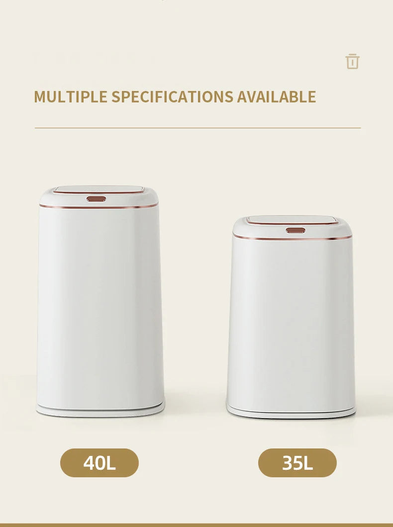 Large Smart Sensor Trash Can 20L / 35L / 40L – Touchless Automatic Garbage Bin for Kitchen