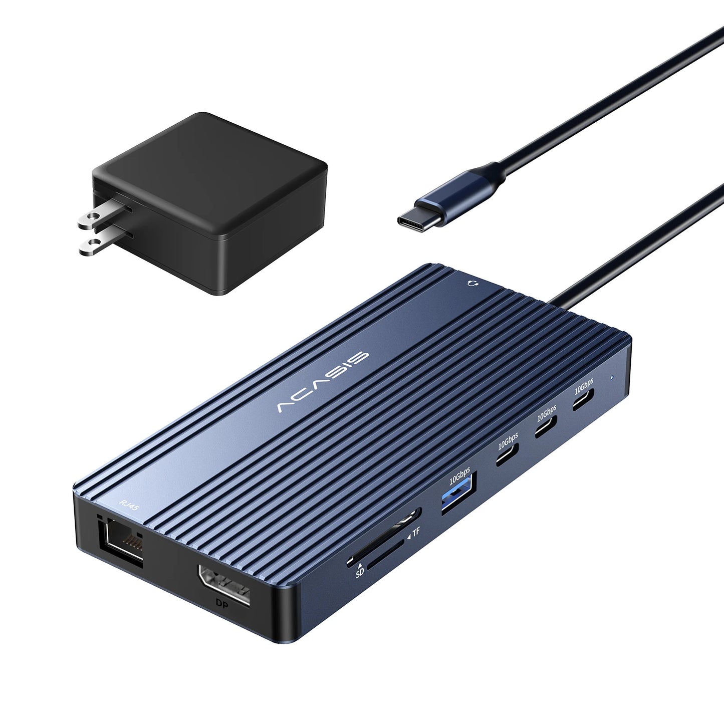 DS-0203 14-in-1 USB-C Docking Station – Triple Display HDMI Hub with 100W PD & Ethernet