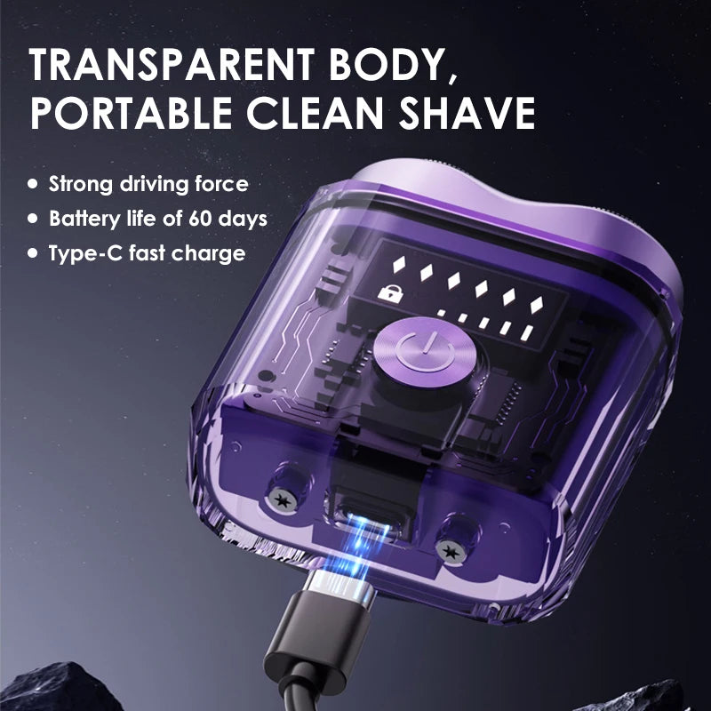 DUTRIEUX AMT1000 Rotary Electric Shaver – Waterproof Rechargeable Men’s Shaver
