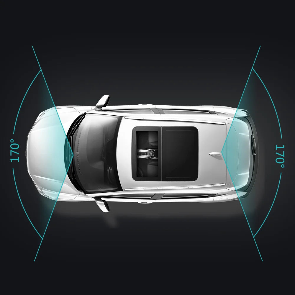 Sameuo U2000 4K Dash Cam – Front & Rear Car DVR with WiFi, Night Vision & Parking Monitor