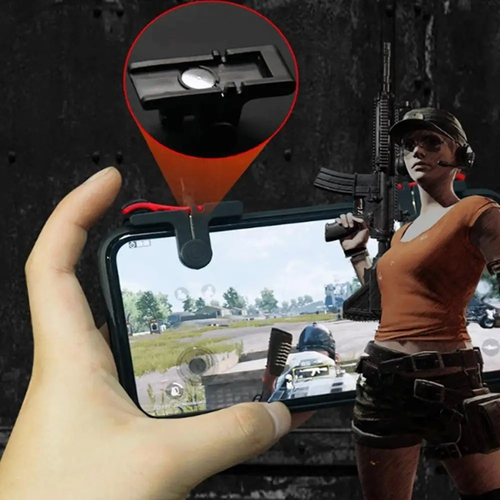 D9 Phone Gaming Trigger – Durable Plastic Shooter Button for Mobile Games