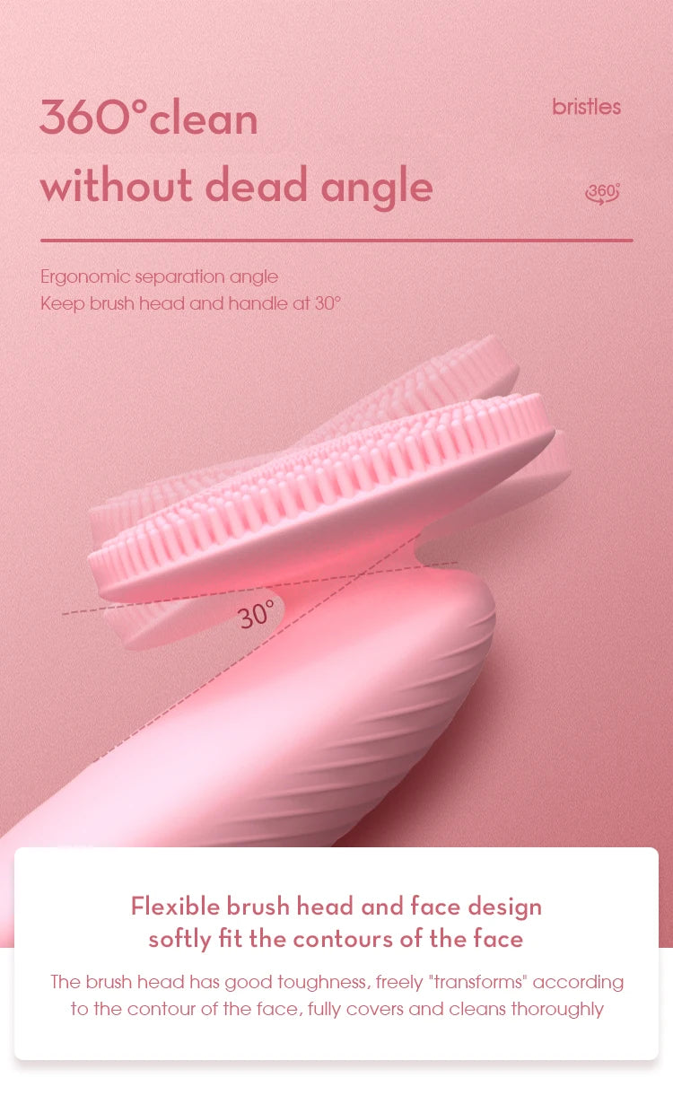 VIMYSHOW Electric Facial Cleanser – 5-Speed Silicone Face Scrubber