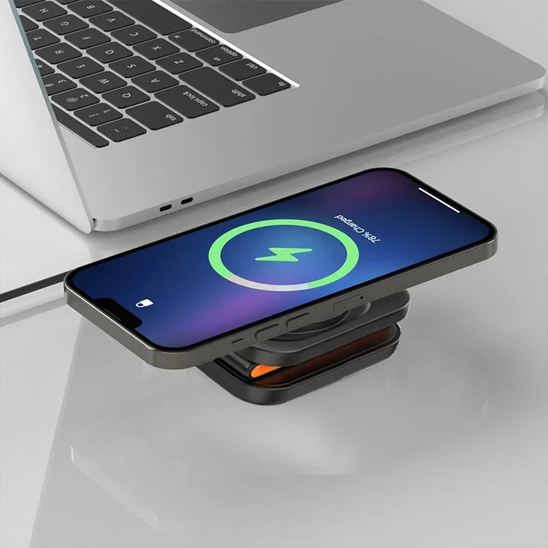 30W Magnetic Wireless Charger Stand – iPhone, Apple Watch & AirPods