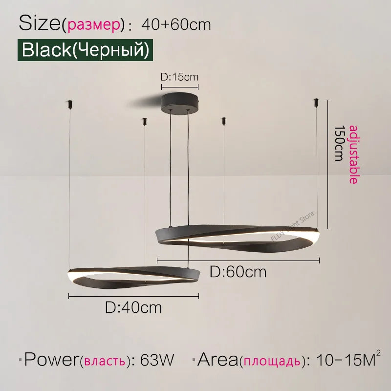 FLDY Modern LED Hanging Light | Round Pendant, Warm / Neutral / Cool White