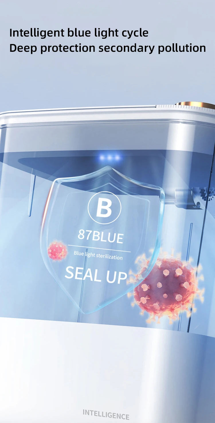 18L/20L Automatic Smart Trash Can – IPX5 Waterproof, Antibacterial Lamp, Long Battery Life