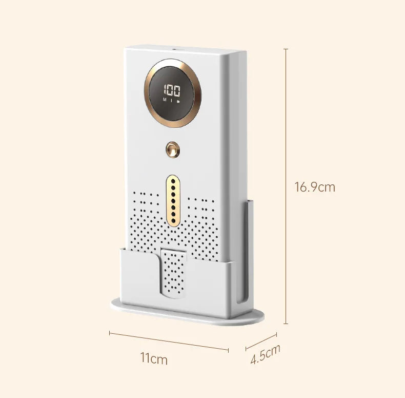 USB Car & Home Air Purifier with Ozone & Negative Ion Deodorization – Silent Touch Control (≤36dB)