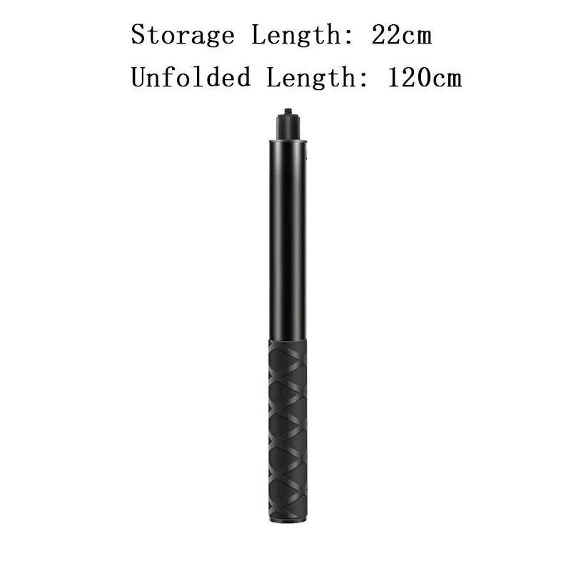Adjustable Aluminum Selfie Stick for Insta360, GoPro & DJI Action