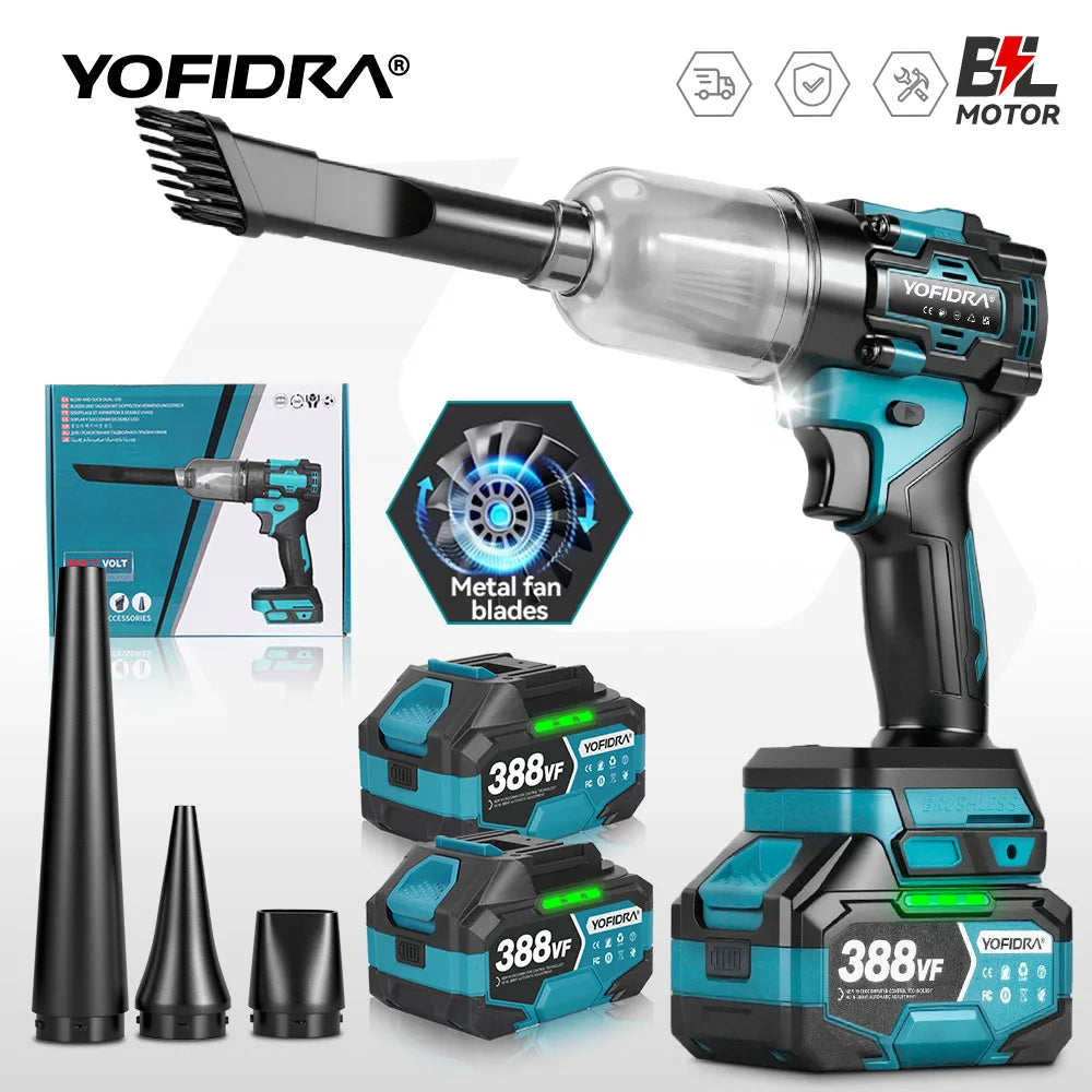 Yofidra F02-ES 1200W Turbo Air Duster & Vacuum Blower – 110m/s High-Speed Electric Cleaner