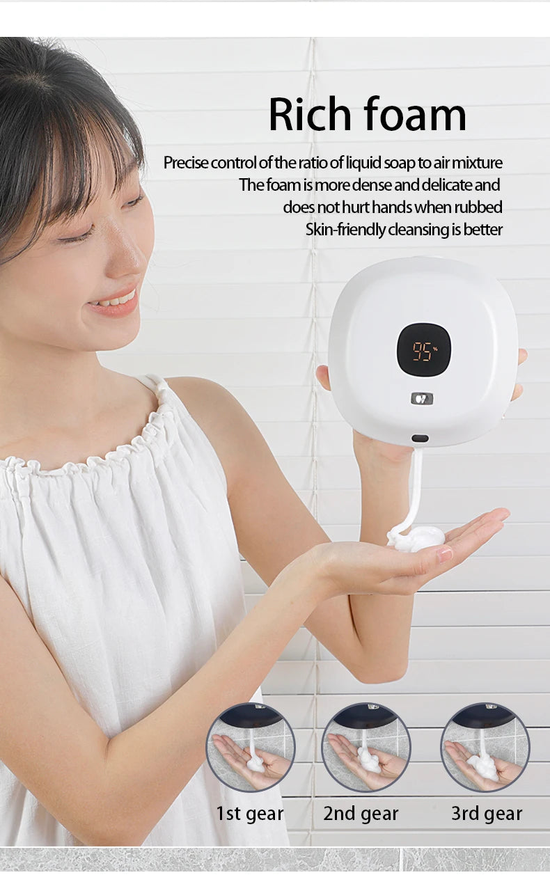 BALASHOV Automatic Foam Soap Dispenser – Touchless Wall-Mounted USB Rechargeable (S1)
