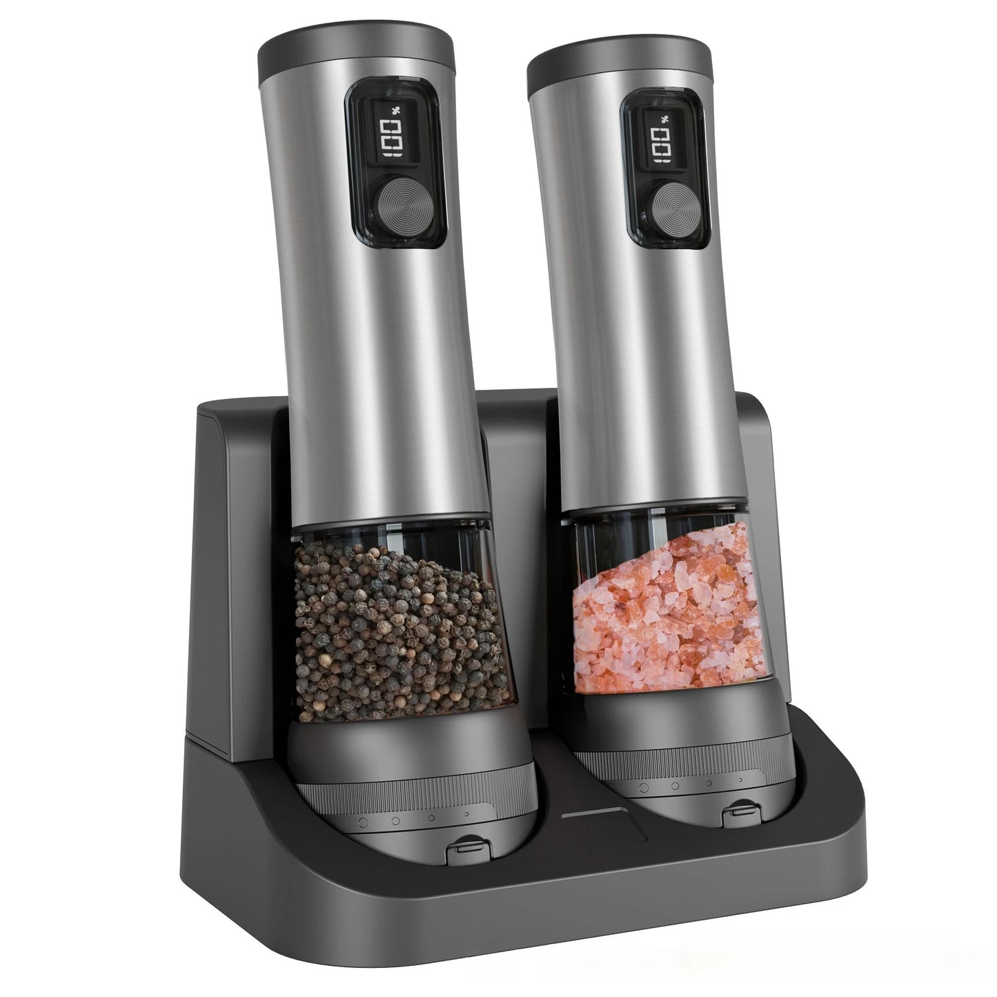Electric Salt & Pepper Grinder – Stainless Steel Automatic Mill (mimo-26)