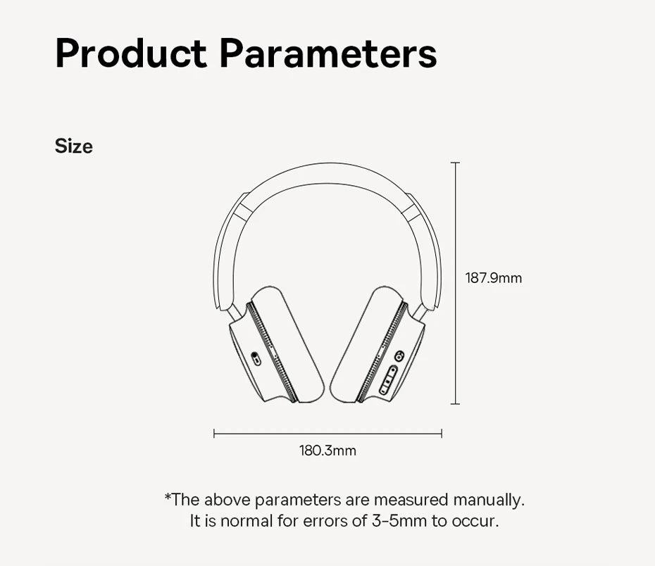 BASEUS Bowie 30 Max ANC Wireless Headphones – LDAC, Spatial Audio, 65H Battery