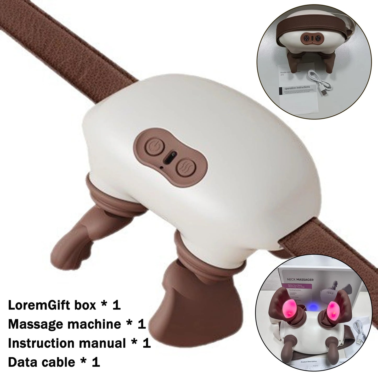 Electric Trapezius Massager with Heat – Wearable Neck, Back & Shoulder Relief