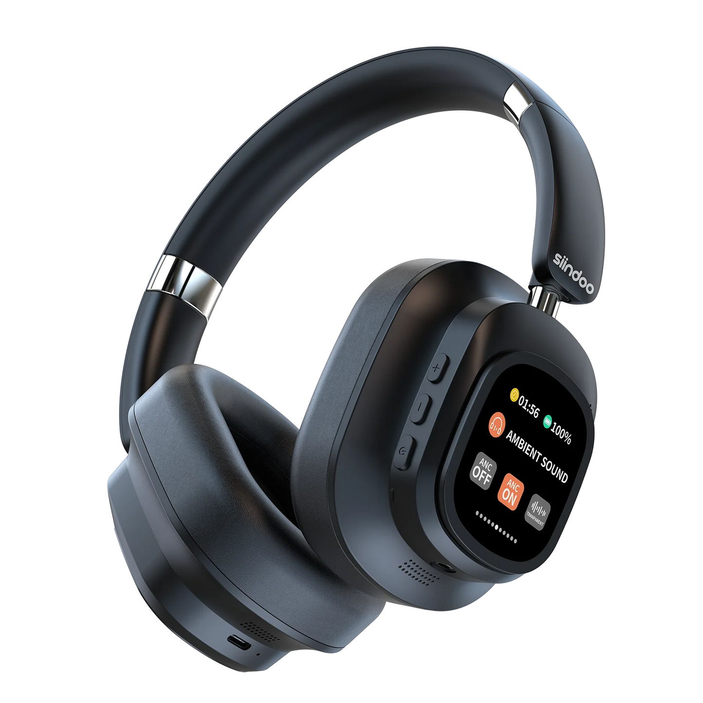 JH-ANC930PLUS Hybrid ANC Bluetooth Headphones – Touch Screen, 70H Playtime