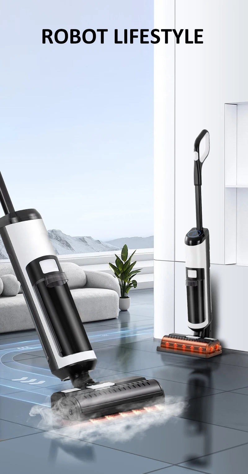 Robot Lifestyle RL9MAX 4-in-1 Steam Vacuum Cleaner – Wet Dry Cleaning, 14000Pa Suction