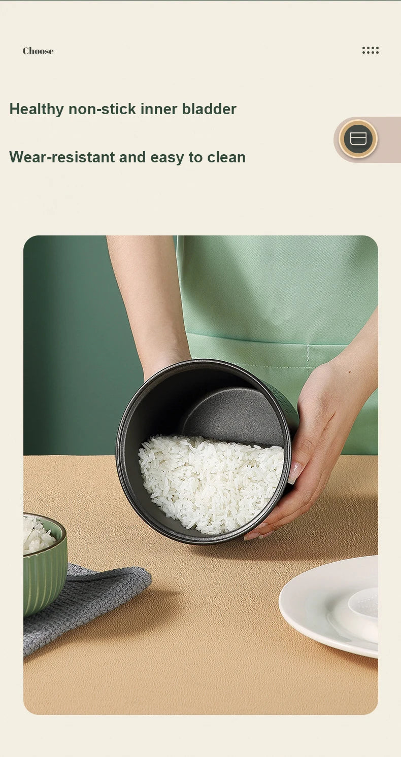 BALASHOV 1.2L Mini Electric Rice Cooker – Compact 200W Rice & Porridge Cooker
