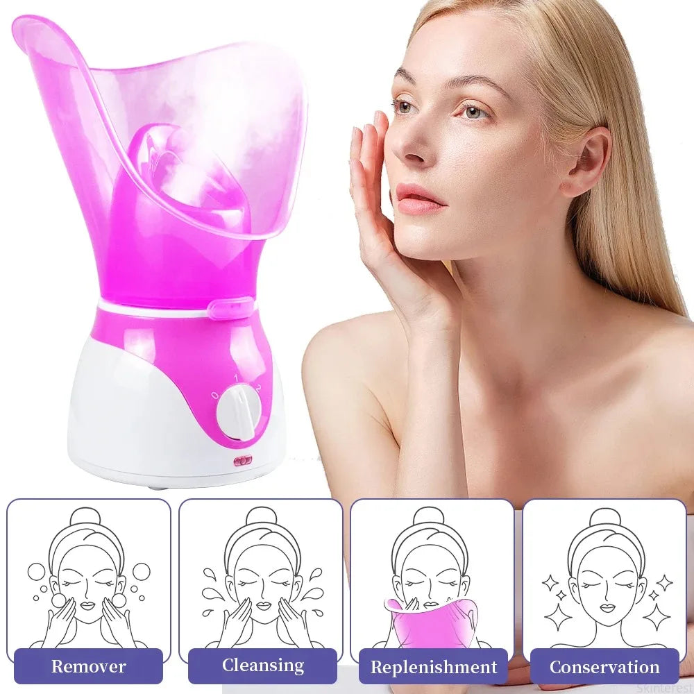 KEMOKO Electric Face Steamer – Moisturising Facial Sauna with Pore Cleansing