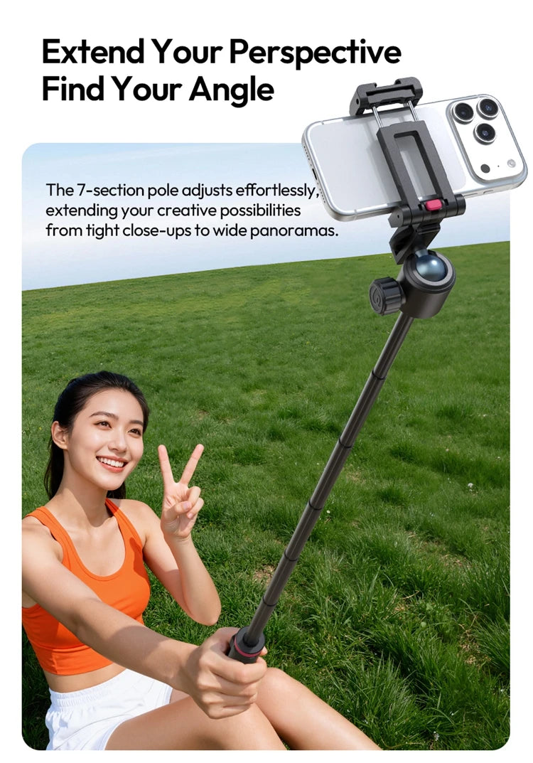 MT-44 B Auto-Deploy Tripod Pole – 1.5m with Bluetooth Remote