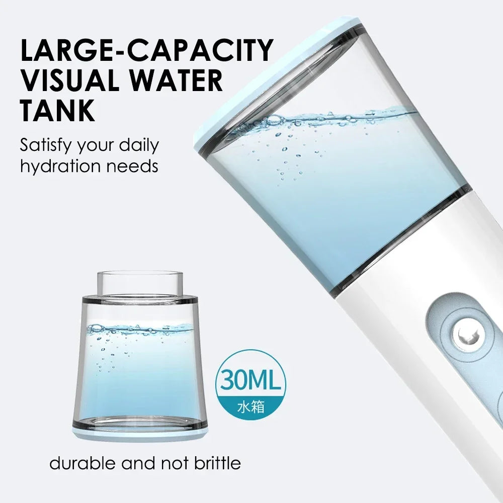 Miitina Nano Facial Mist Sprayer – USB Rechargeable Cold Spray Hydration Beauty Device