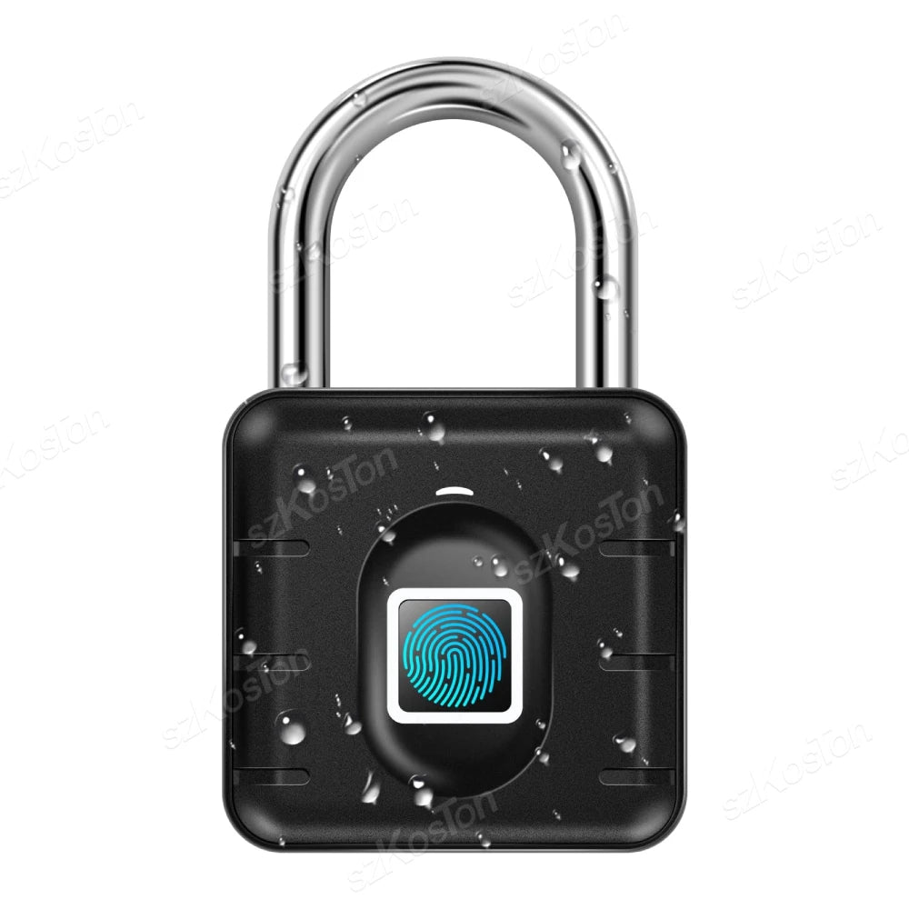 Fingerprint Padlock – IP67 Biometric Keyless Lock for Locker, Luggage & Gate