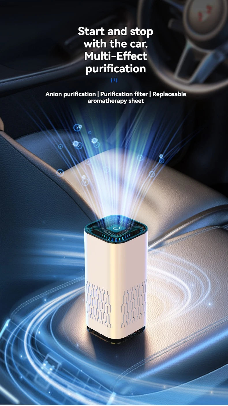 KUALOOL Compact Air Purifier – Portable Deodorizer for Car & Small Spaces