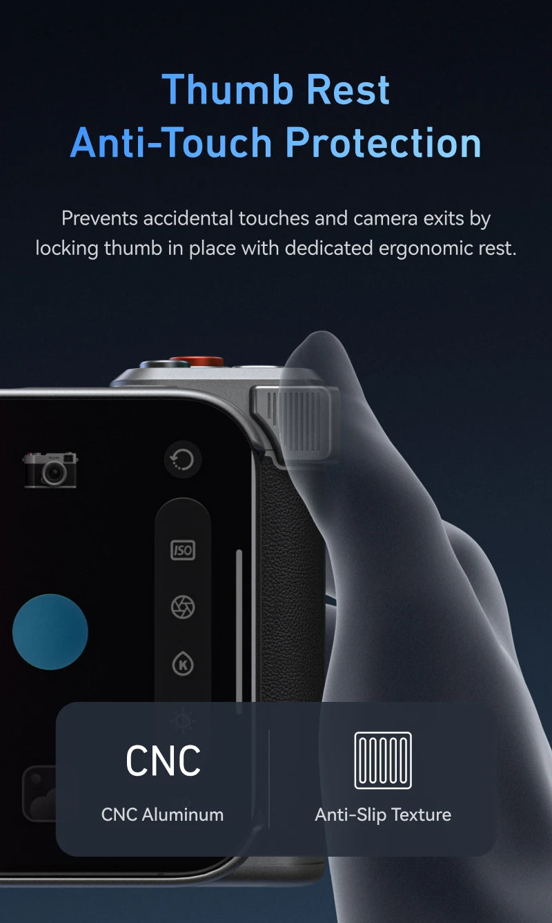 Master Grip for iPhone 17 Pro / Pro Max | Magnetic Camera Handle with 3200mAh Battery