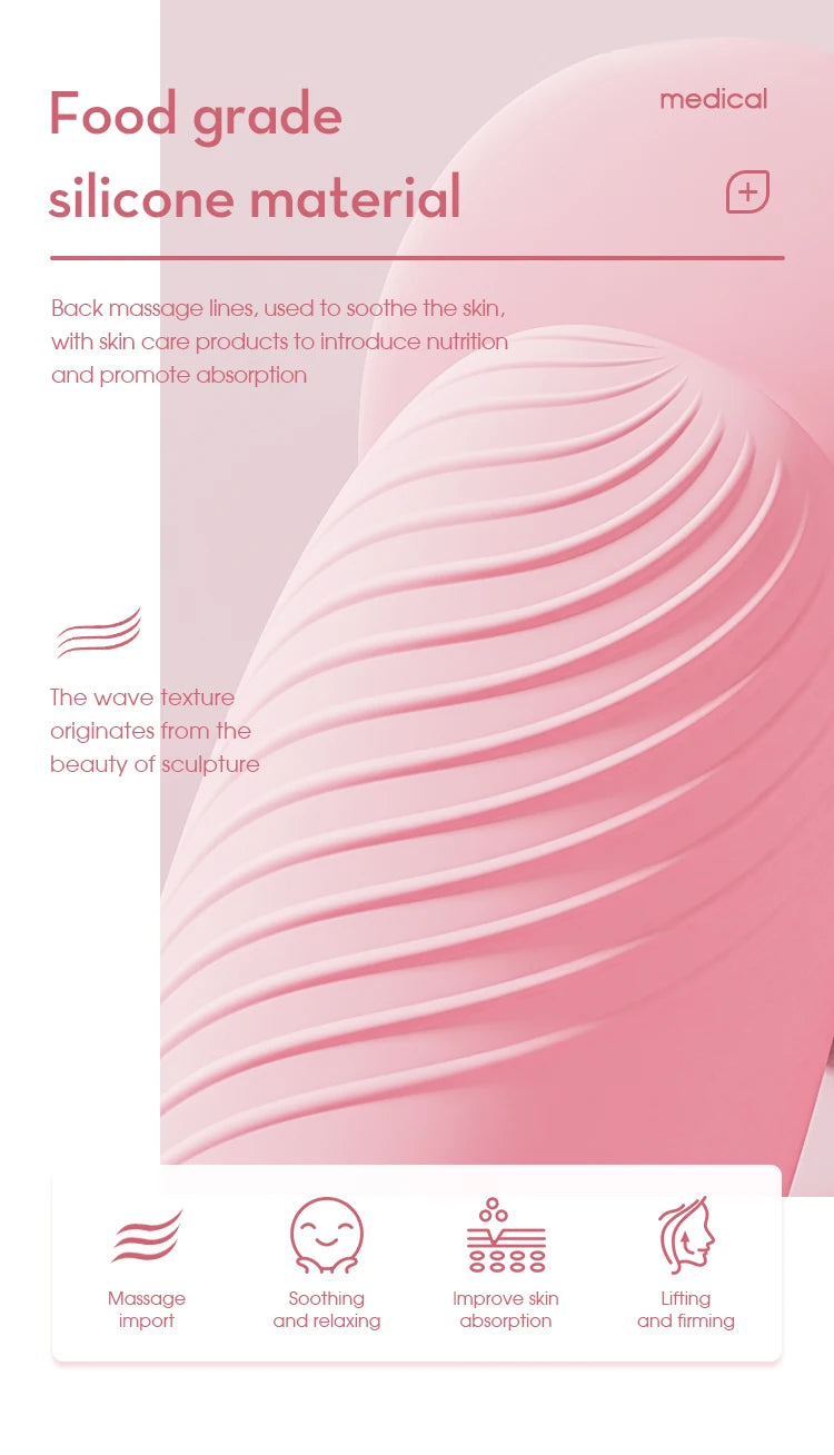 VIMYSHOW Electric Facial Cleanser – 5-Speed Silicone Face Scrubber