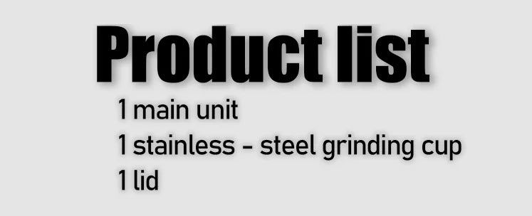 SUNATUR 500W Electric Food Grinder – 800ml Stainless Steel Grinding Cup with 4 Blades