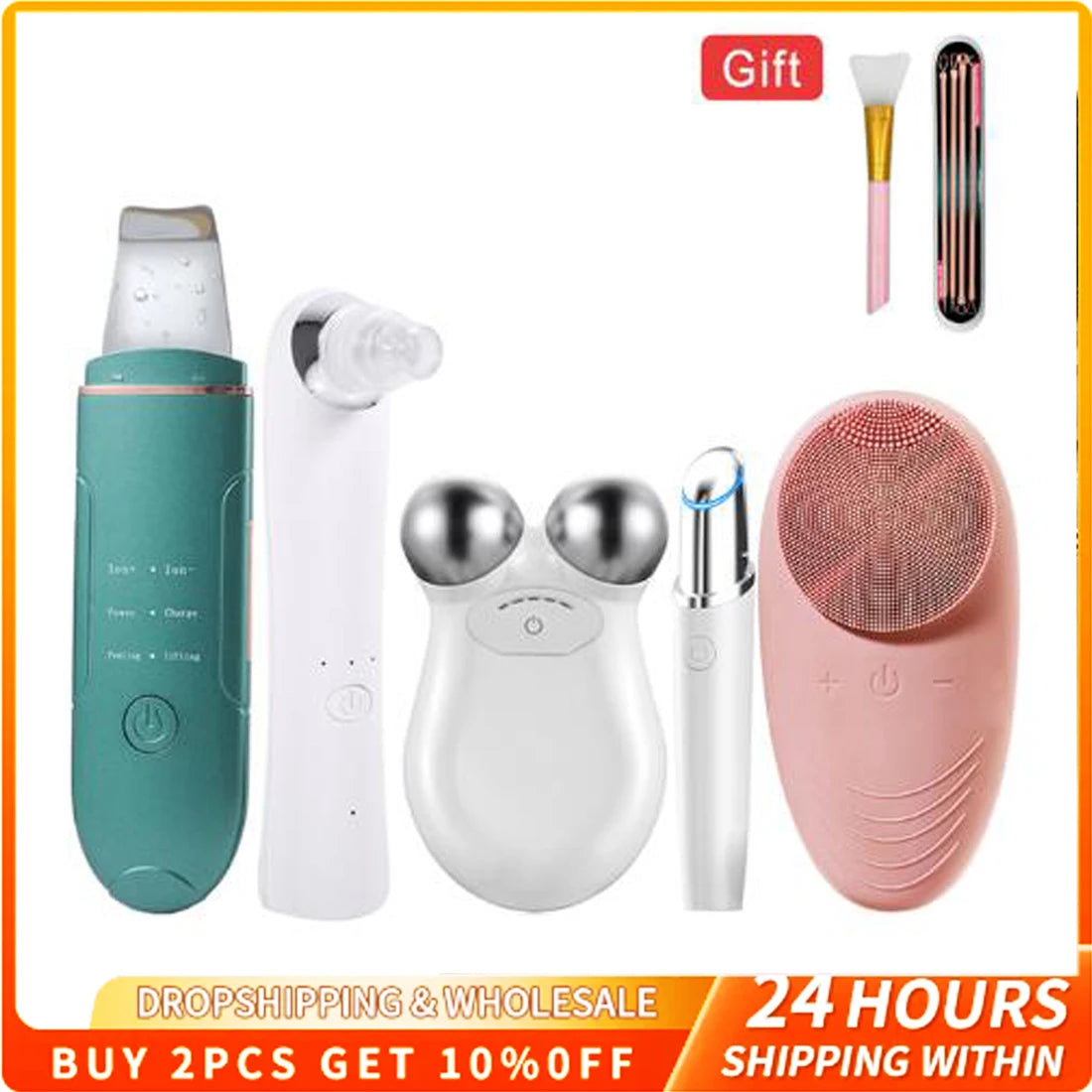Sonic Facial Cleansing Brush – Deep Cleansing Silicone Face Scrubber